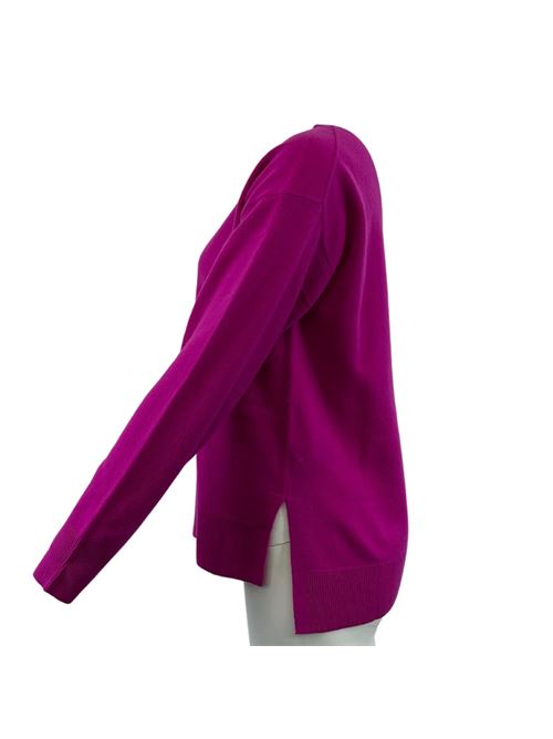 MAGLIA DONNA FUCSIA A GIROCOLLO ESSENTIEL STUDIO | LMD012FUXIA